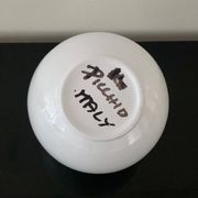 Spherical Vase • Bowling • Vitreous Porcelain • Enzo Bioli • Il Picchio • 1970