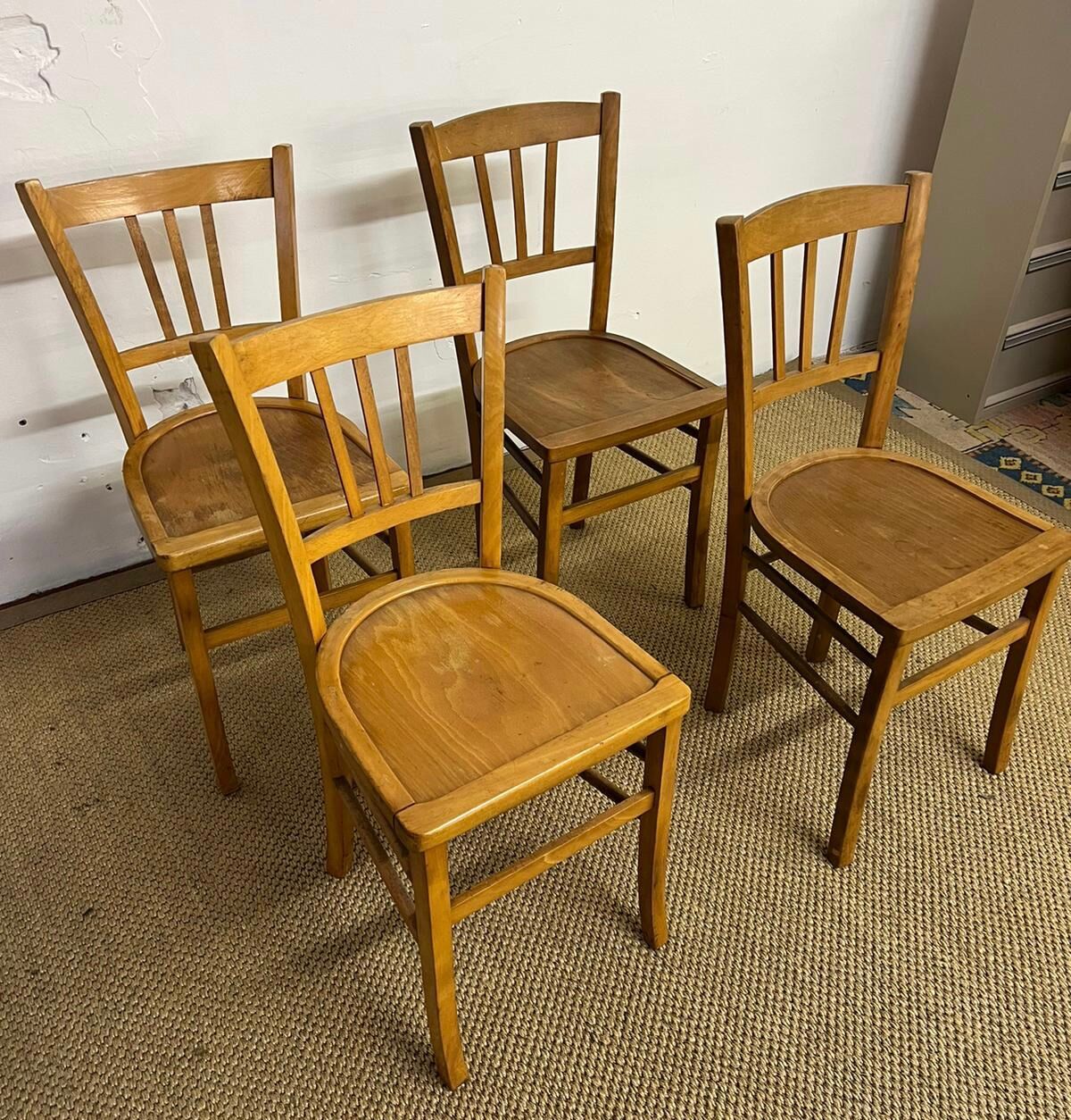Lot 4 chairs bistro luterma