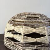 Vintage 70s wool ceiling lamp shade
