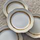 4 Nardon Lafarge porcelain dessert plates