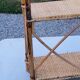 Double wall shelf in bamboo and rattan from the 70s