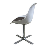 Roche Bobois tulip chair in moulded plastic with a chrome star base.