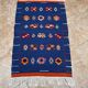 Moroccan Berber rug handwoven: small wool kilim
