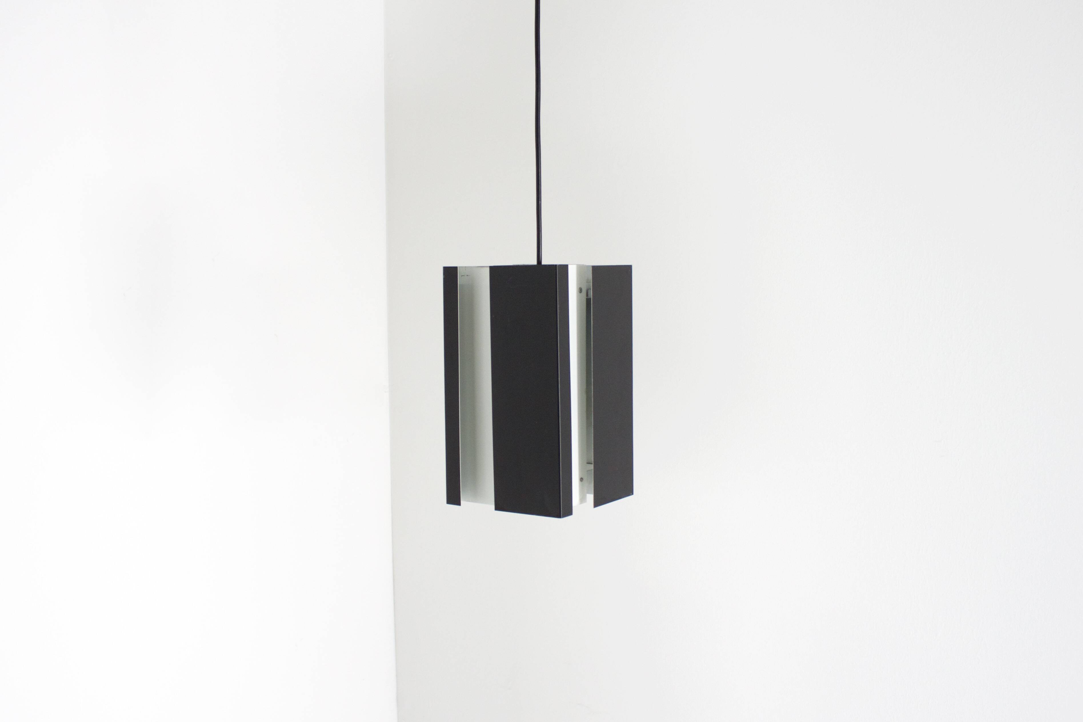 Black and White Metal Pendants by Jan Hoogervorst for ANVIA, 1960s