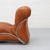Italian Corolla lounge chair by I.P.E 1970s