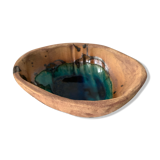Empty pocket or ring in ceramic enamelled tachist la Colombe, 1970