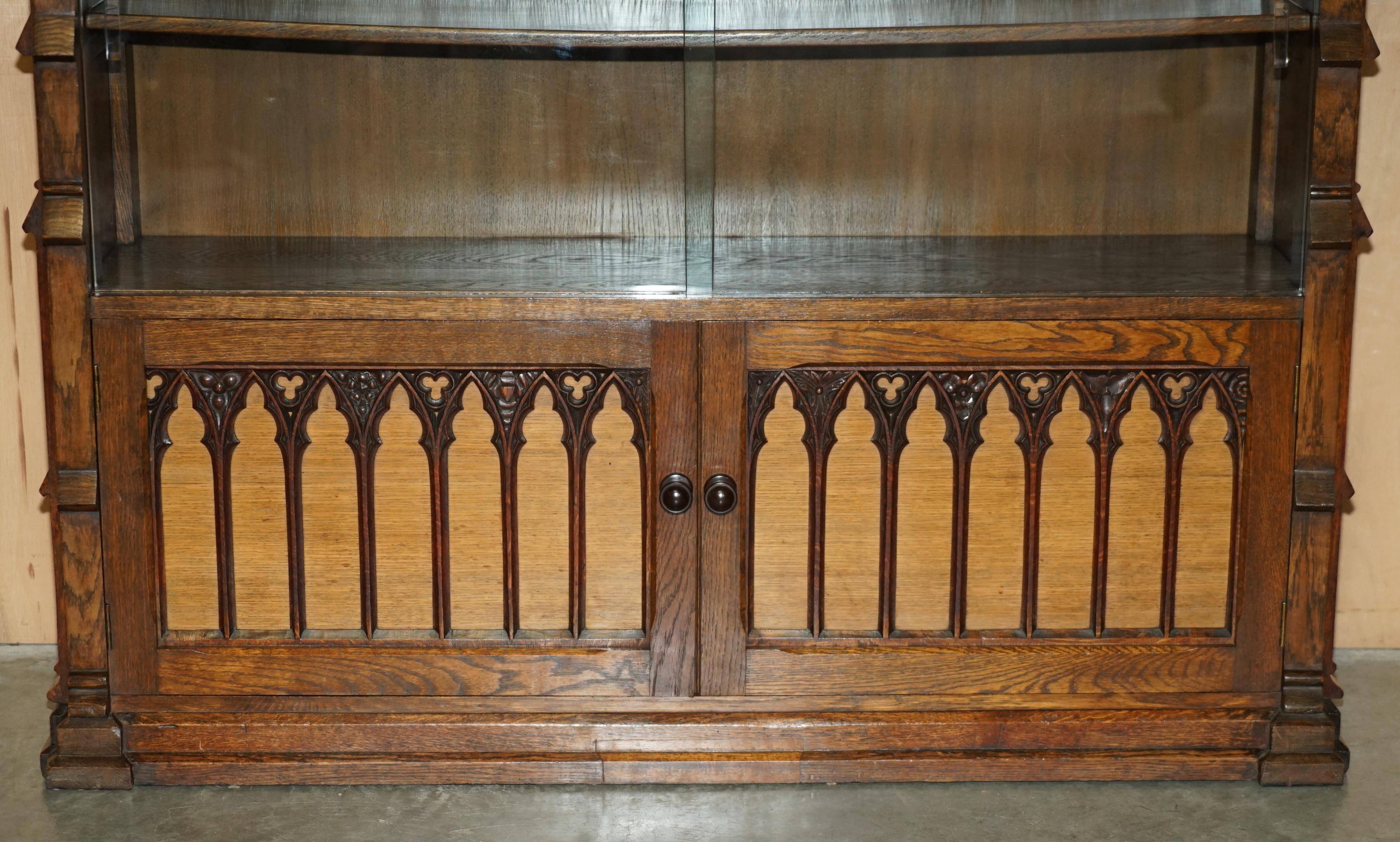 Gothic Revival library hand-carved by Pugin