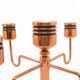 Copper five-arm candlestick Denmark 1960s