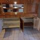 Vintage buffet in wood-coloured formica
