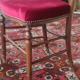 Rare chaise de chambre Napoléon III (1870/80), de style anglais