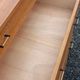 Vintage oak chest of drawers with 4 drawers from the 1960s.