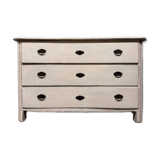 Commode Lyonnaise époque Louis XIV en bois cérusé vers 1700