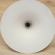 Danish pendant lamp 1960s with orange metal shade