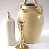 Bouteille en grès blanc