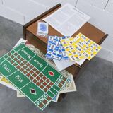 Unique table de chevet jeux 1960 15 jeux complets pieds compas 1960