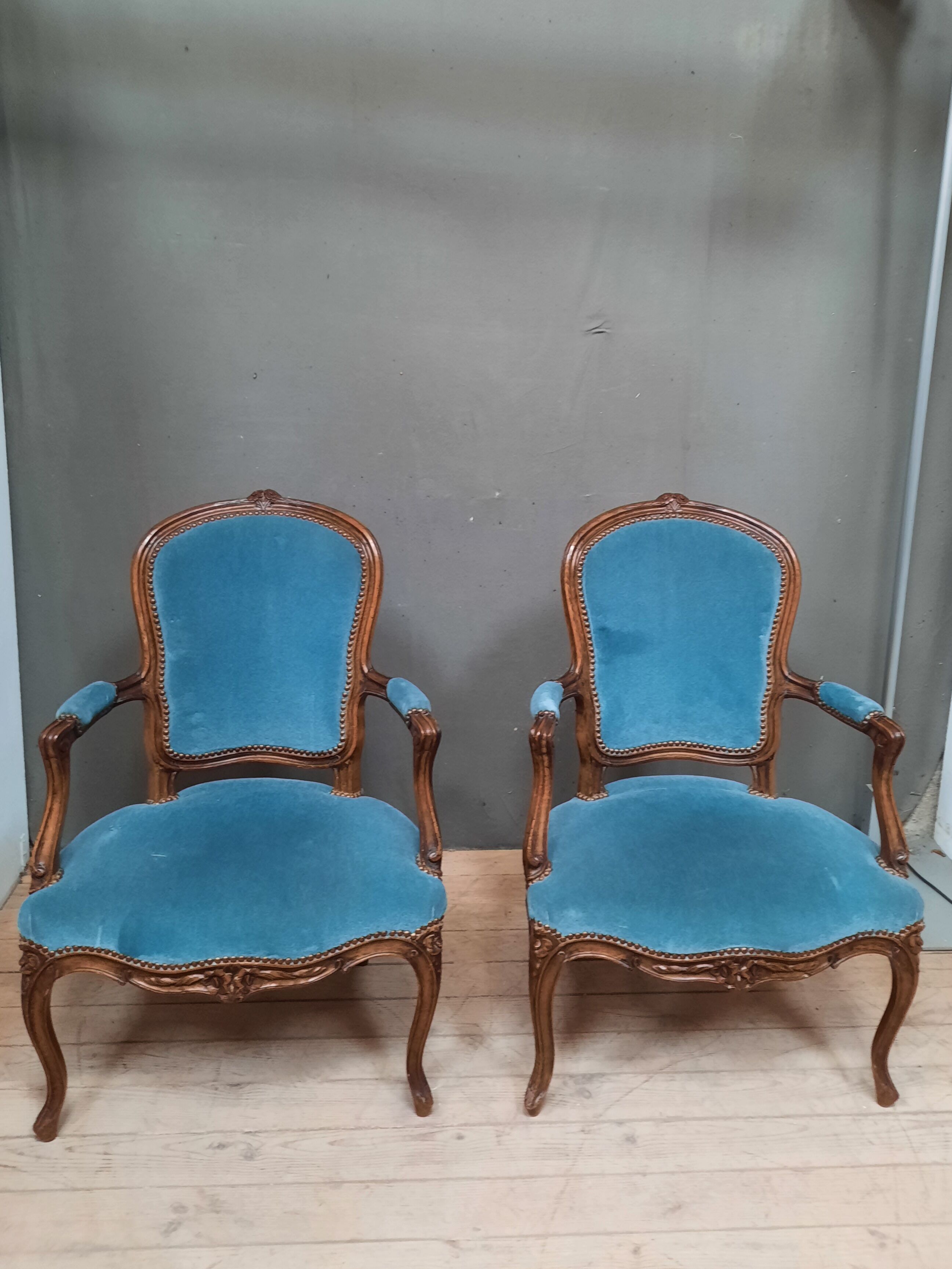 Pair of armchairs from the Louis XV period
