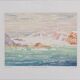 Monotype original "Les glaciers de Spitzberg" signé Camille Combe