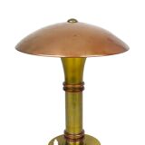 Paquebot lamp in copper and gold metal, Art Deco period