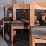 Set of six elm chairs from the 60s DLG regain