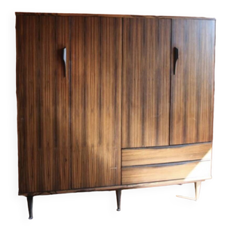 Scandinavian cabinet in macassar ebony