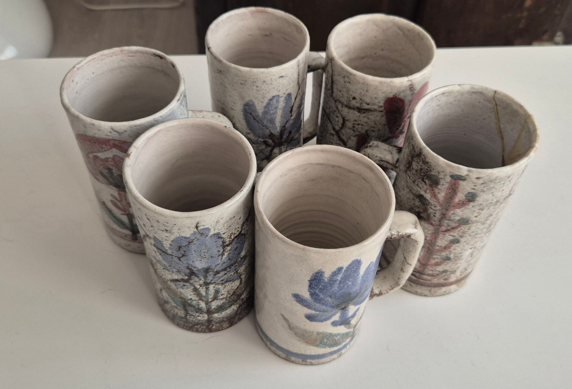 Serie de 6 chopes Gustave Raynaud