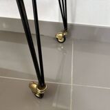 Vintage Side Table/Serving Cart on Wheels - 1950s/60s Style