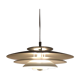 Large Scandinavian pendant lamp (50cm) / Silver matte