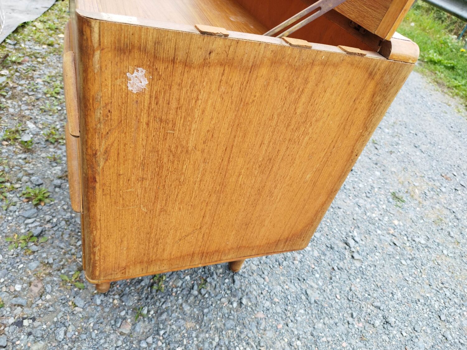 Scandinavian teak dressing table chest of drawers