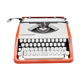 Typewriter hermes baby orange coral and blue cursive revised ribbon new