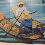 Vintage painting design 1970s