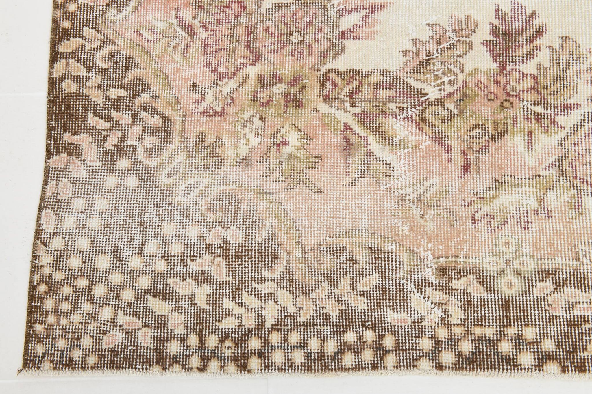 5x9 Rug For Living Room Brown Vintage Rug, 170x272Cm SK 5105