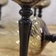 11 vintage black foot smoked twisted water glasses