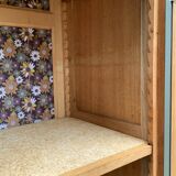 Parisian solid oak wardrobe 1960