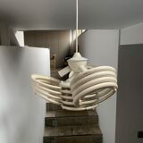 Sapce Age pendant lamp in white metal
