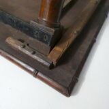 ancienne table pliable en bois imitation bambou XIXème