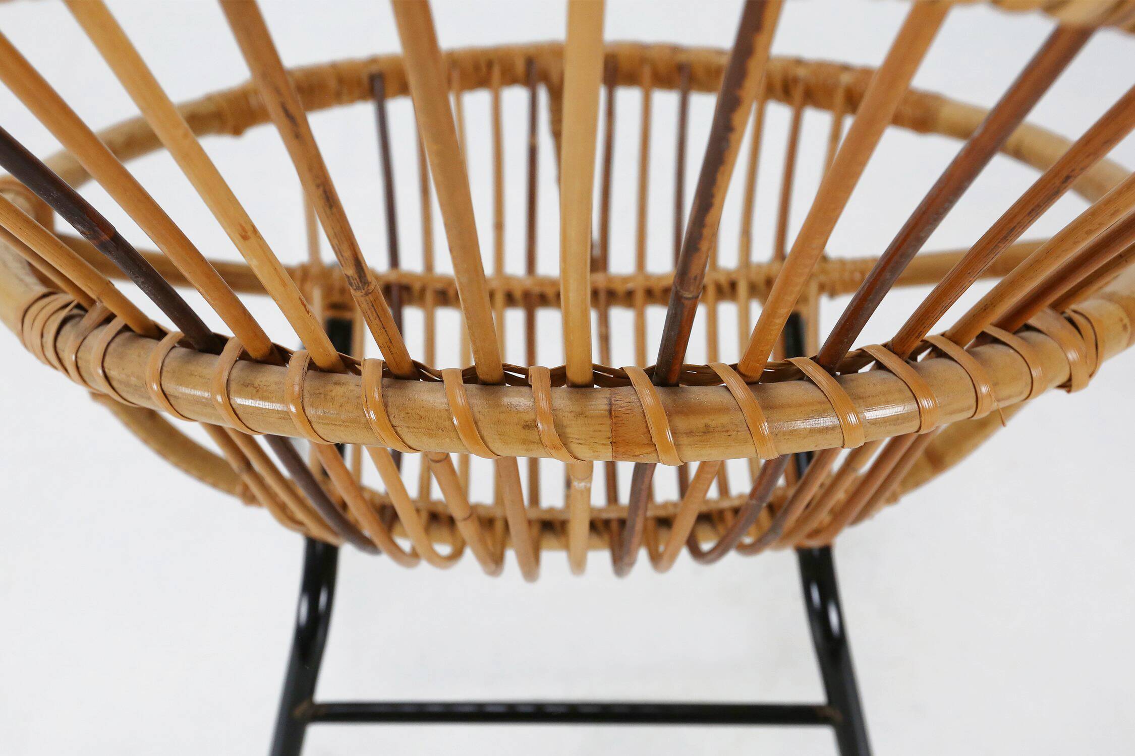 Mid-century rattan children’s lounge chair, the Netherlands 1960s