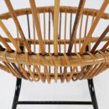 Mid-century rattan children’s lounge chair, the Netherlands 1960s