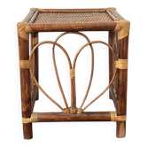 Rattan side table