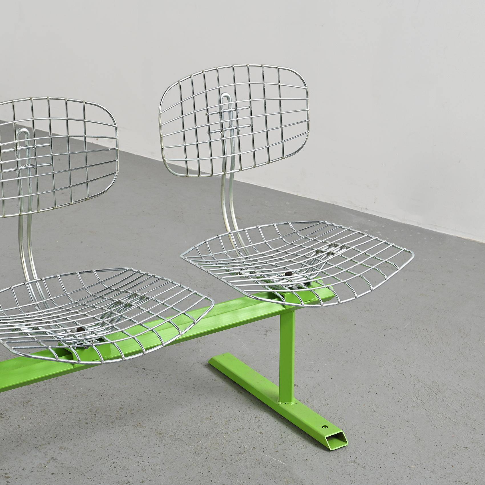 Michel Cadestin : Banc Beaubourg à 4 assises 1974