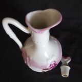 Spirits service for 4 people (6 pieces) in Paris porcelain, signed and numbered
