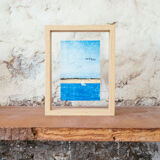 Framed Risography poster, 22 cm x 17 cm, cotton paper 130g. - Ria d'Etel