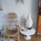 Vintage rattan armchair
