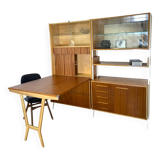Wall system / modular cabinet with table, František Jirák