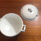 Soupière in Fer Land Sarreguemines early 20th century