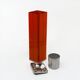 Cendrier sur pied design Giulia Veronesi Ecolight orange Italie années 70