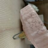 Pink Clichy glass portable lamp