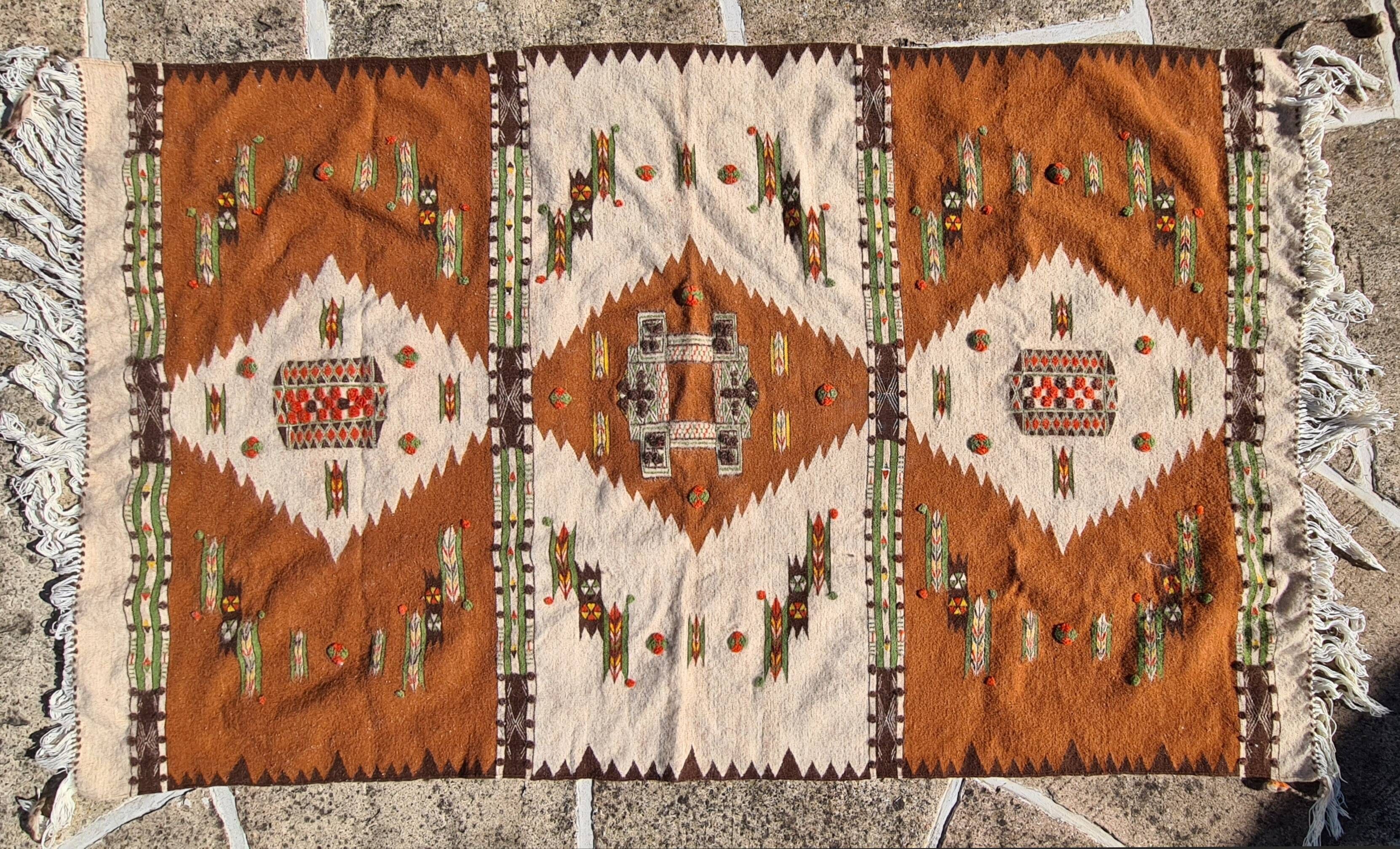 Berber carpet, ancient Kilim, Saharan carpet, Ghardaïa El Goléa