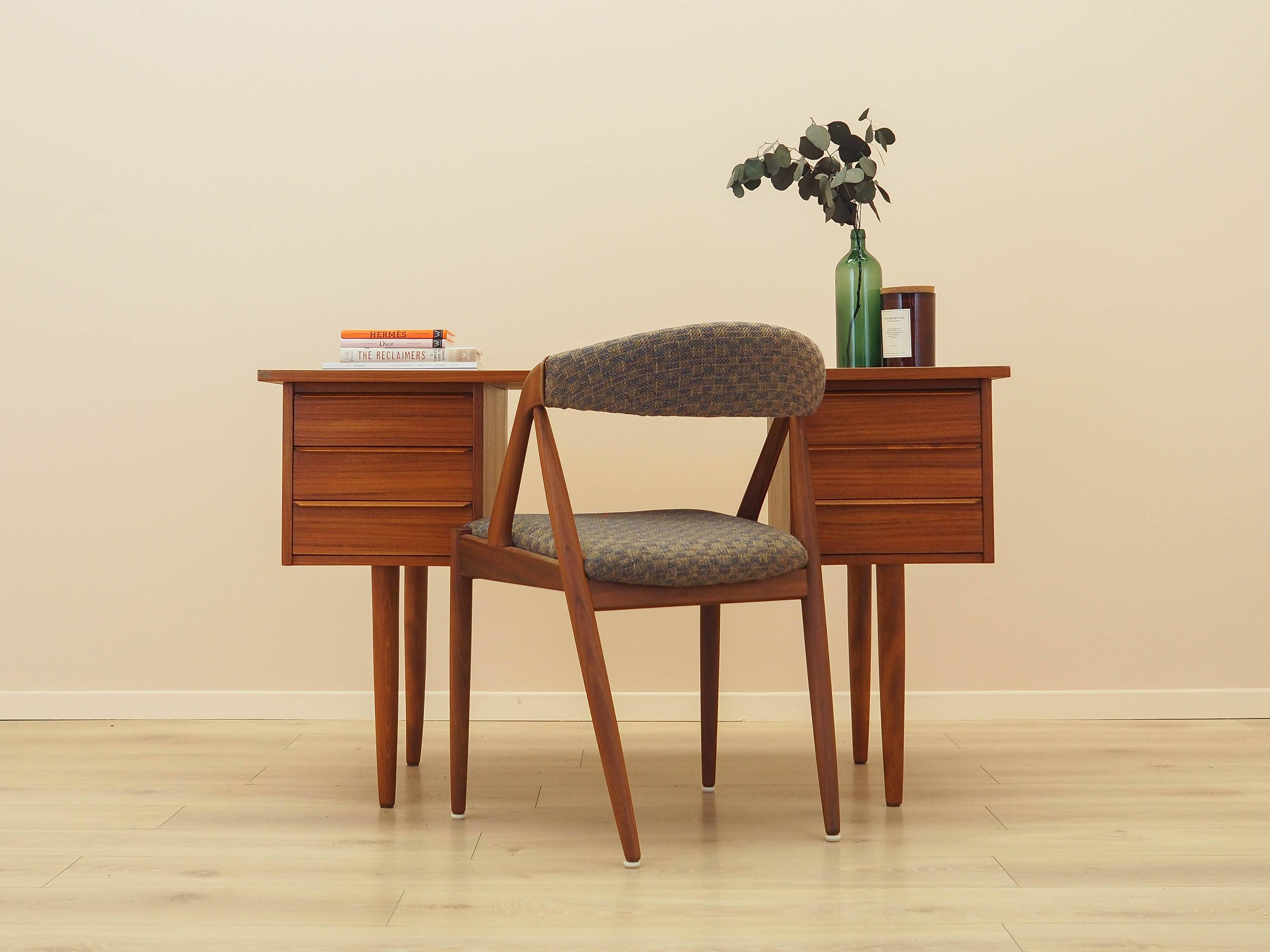 Teak desk, Danish design, 1970s, made in Denmark