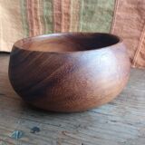 Turned wood bowl
