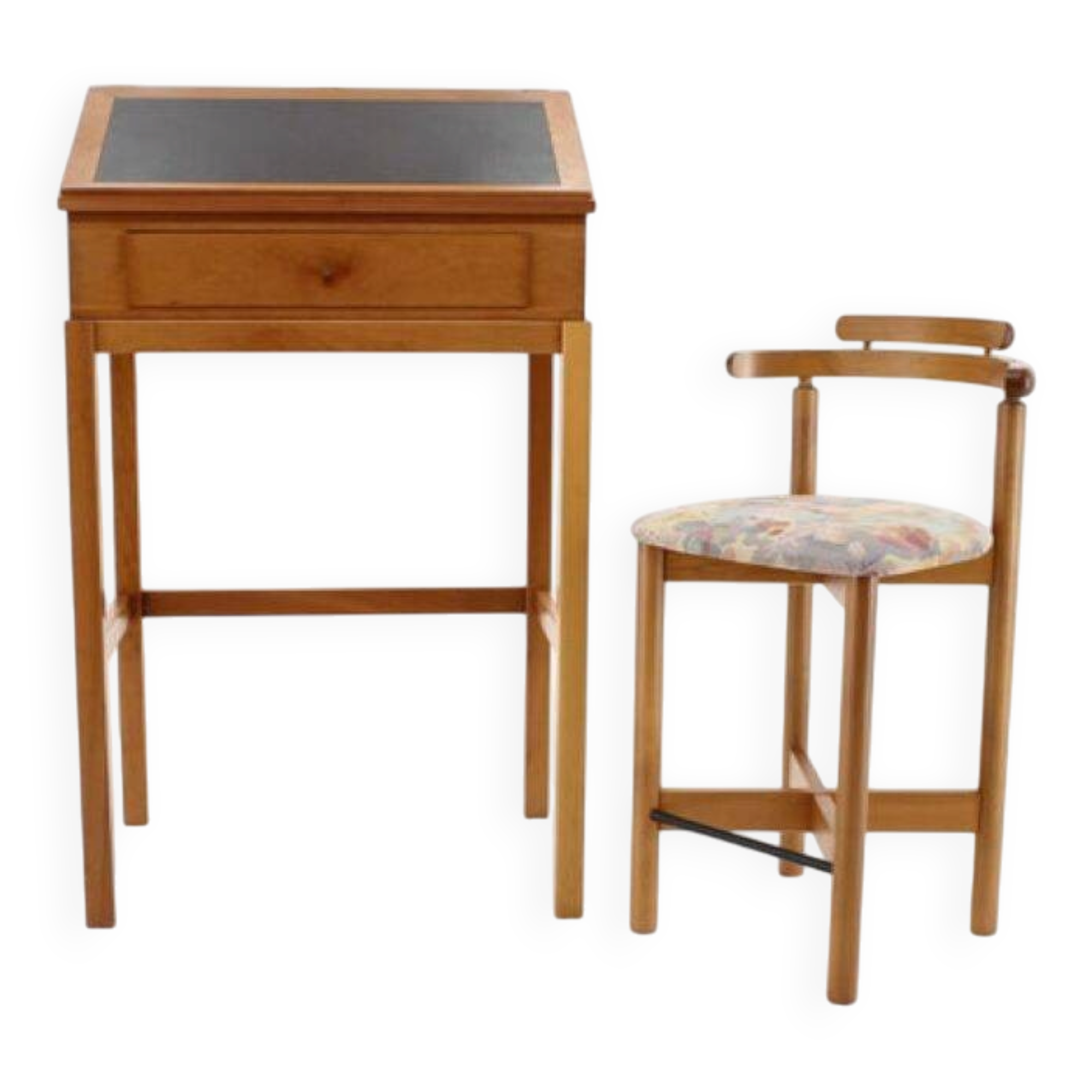 Danish Mahogany Writing Desk and High Chair by Rud Thygesen & Johnny Sørensen